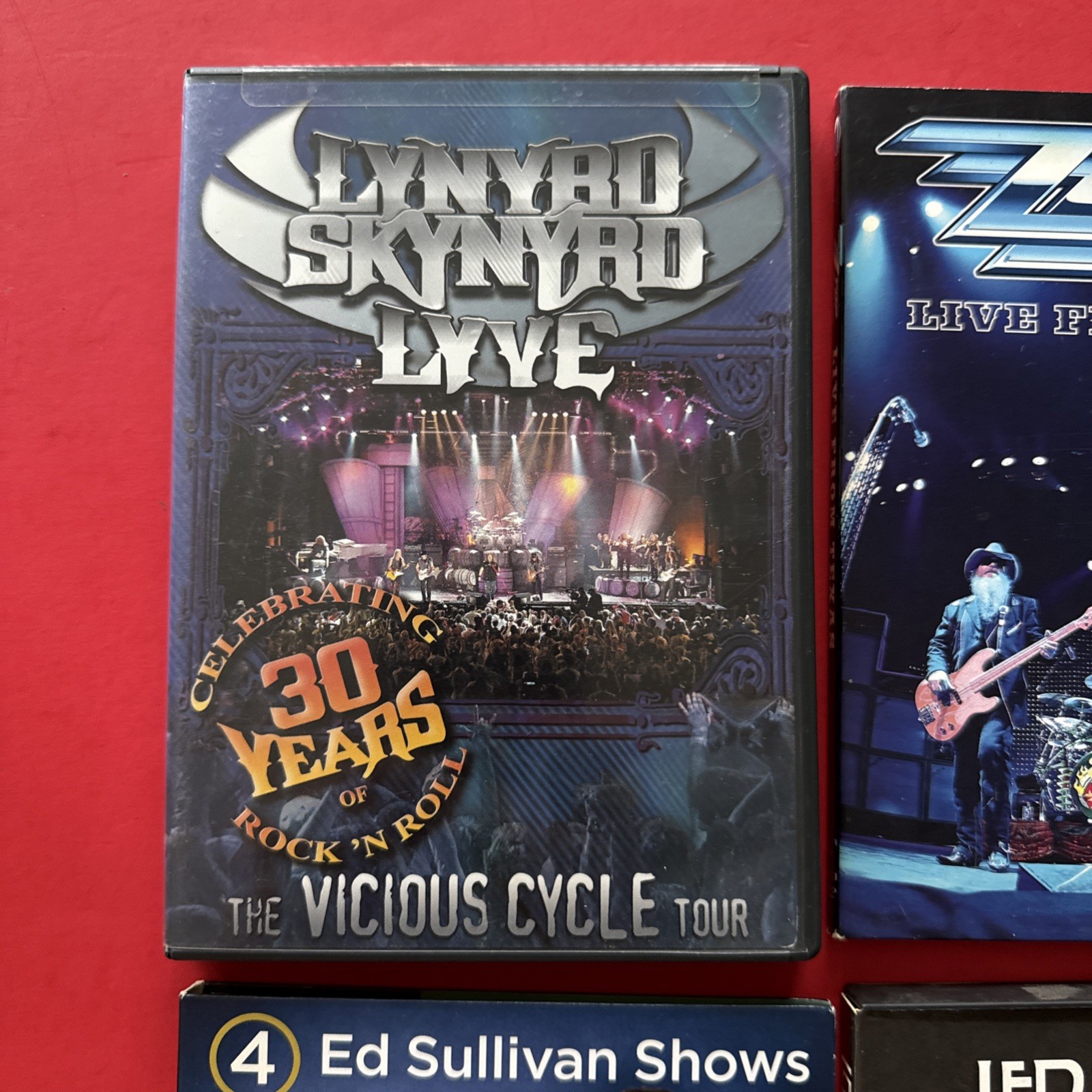 6 DVD Rock Music Lot: The Doors ZZ Top LED Zeppelin Lynyrd Skynyrd Concerts