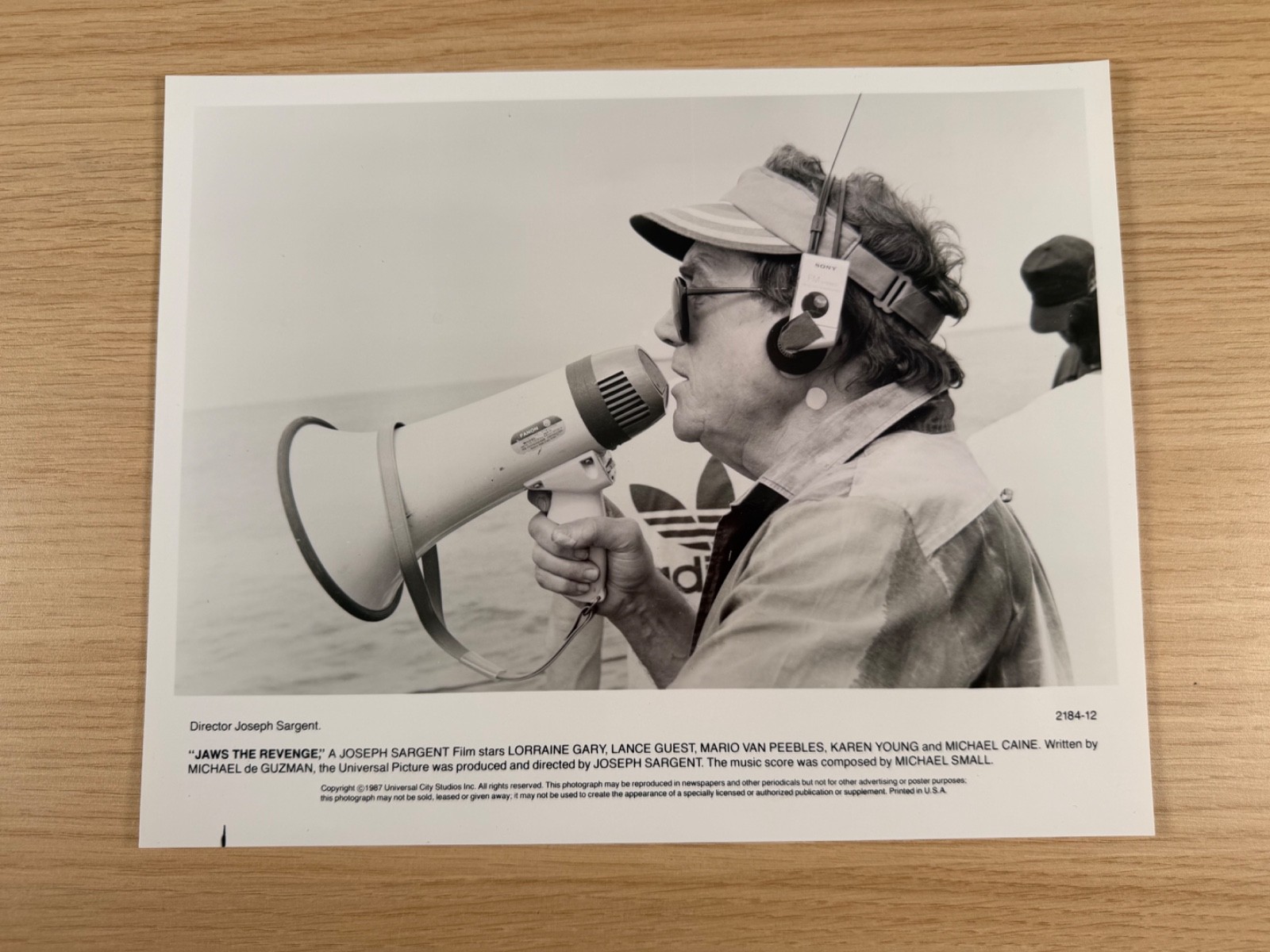 Jaws The Revenge Director Joseph Sargent On Set Original Press Still 1987 8×10
