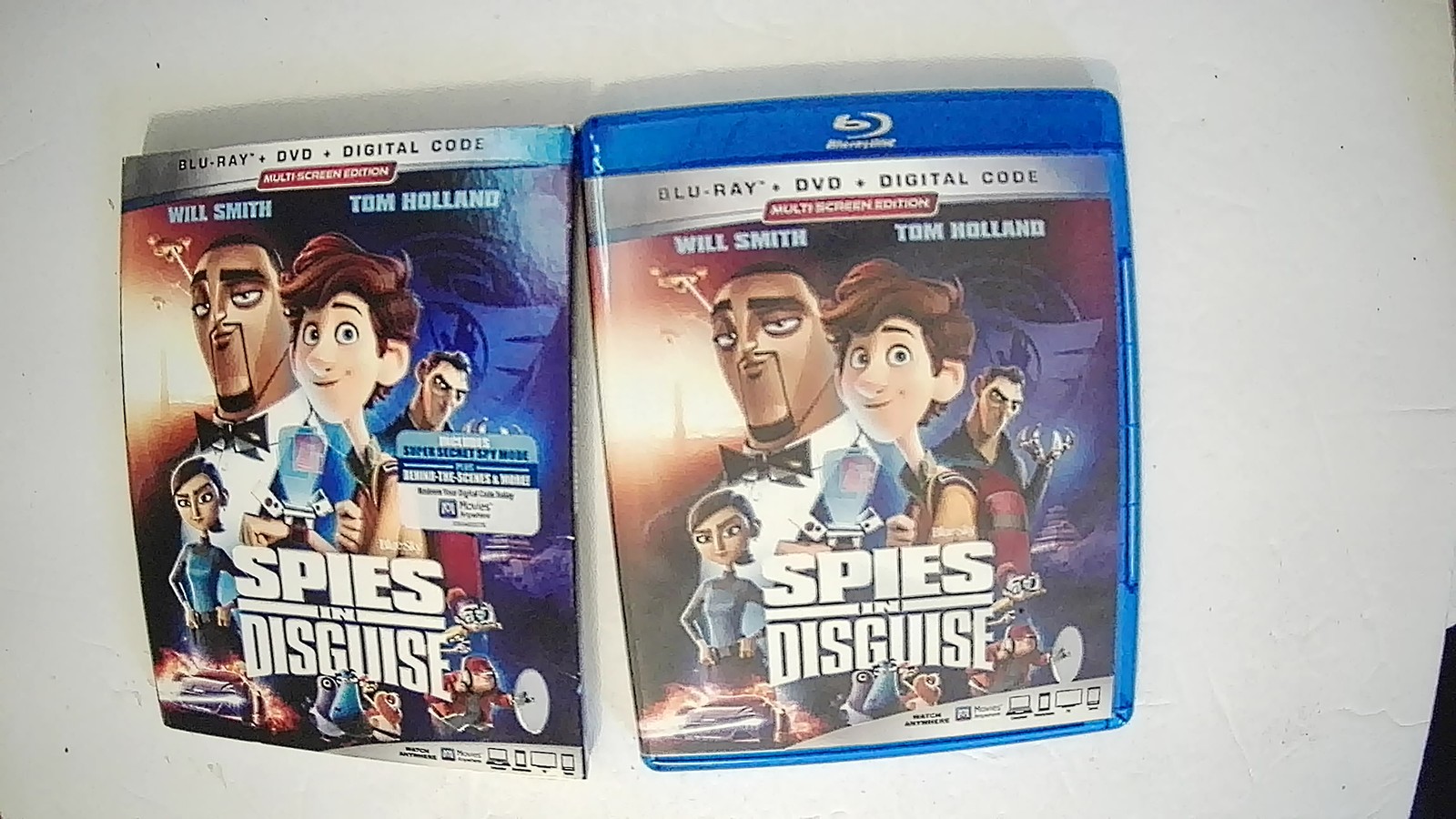 Spies in Disguise Blu-ray DVD Digital Code Multi Screen Edition Will Smith Tom