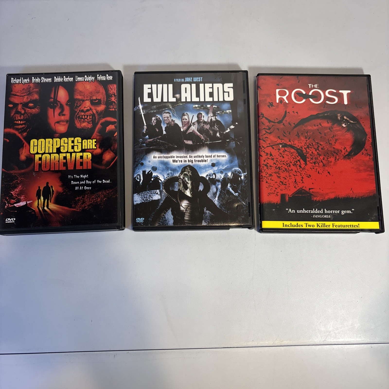 Horror DVD Lot B-Movie Cult Sci-Fi Slashers 13 Movie Bundle Roost Evil Alien OOP