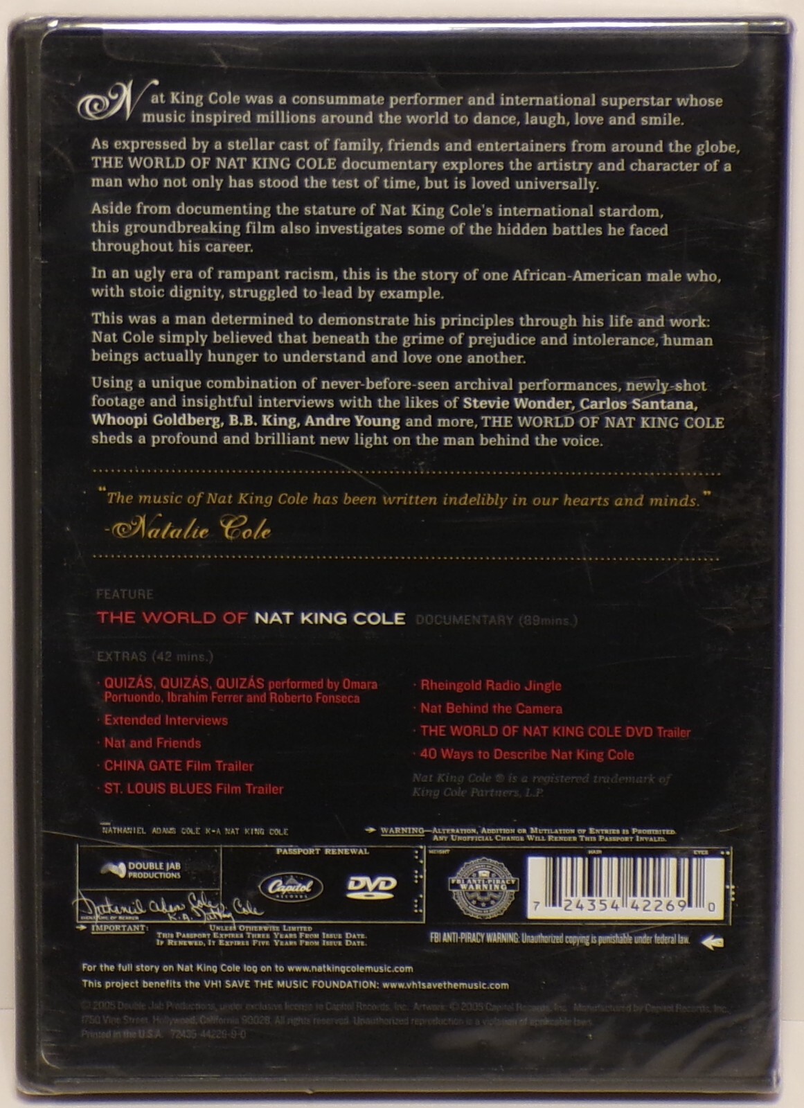 The World Of Nat King Cole (DVD) NEW