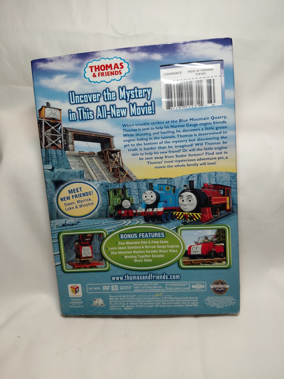 Thomas and Friends: Blue Mountain Mystery the Movie (DVD, 2012)