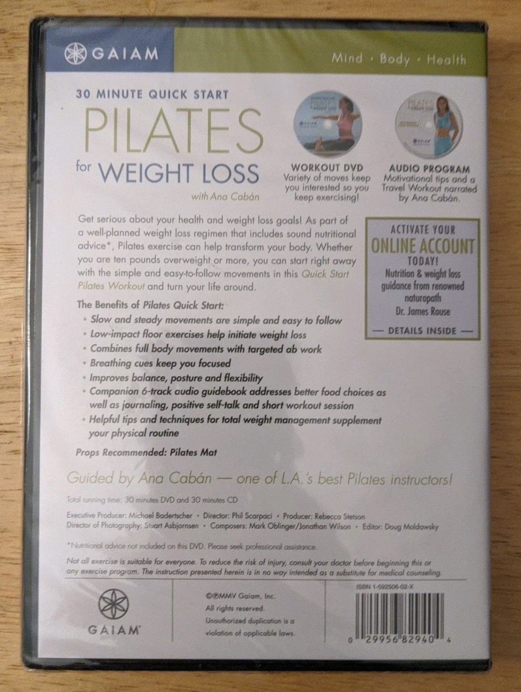 Quick Start Pilates for Weight Loss (DVD, 2005, 2-Disc Set, DVD+CD)