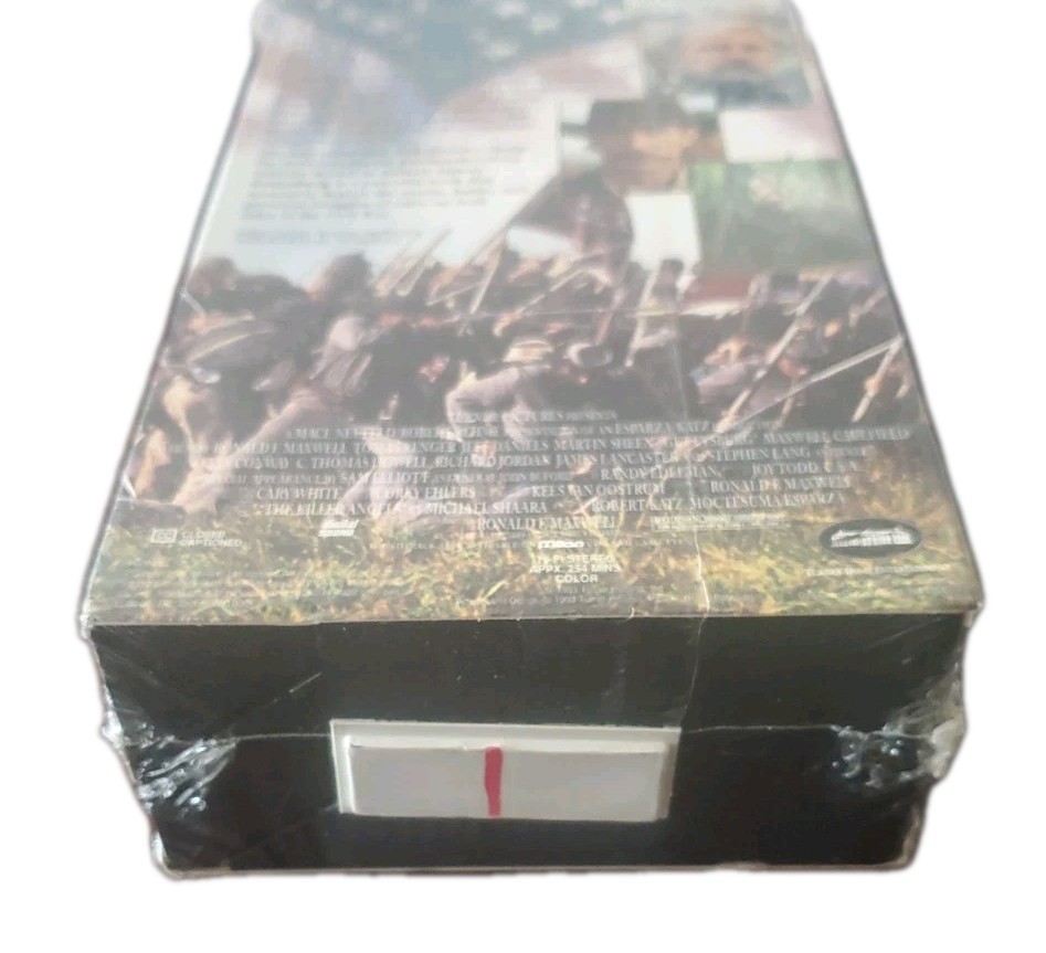 Gettysburg VHS 1993 2 Tape Set Tom Berenger Martin Sheen NEW SEALED
