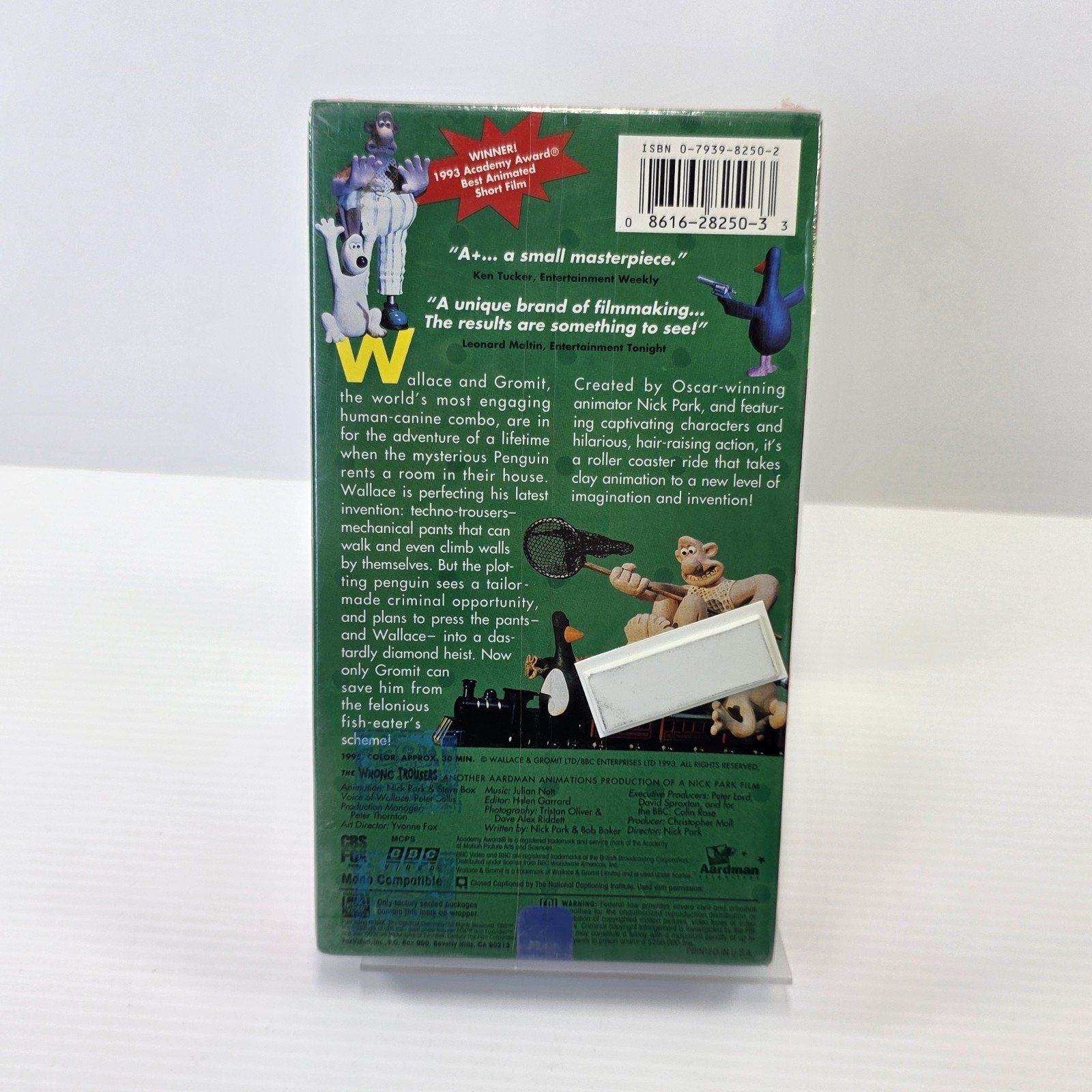 BBC Video Wallace Gromit The Wrong Trousers (Sealed) A Close Shave (Used) VHS
