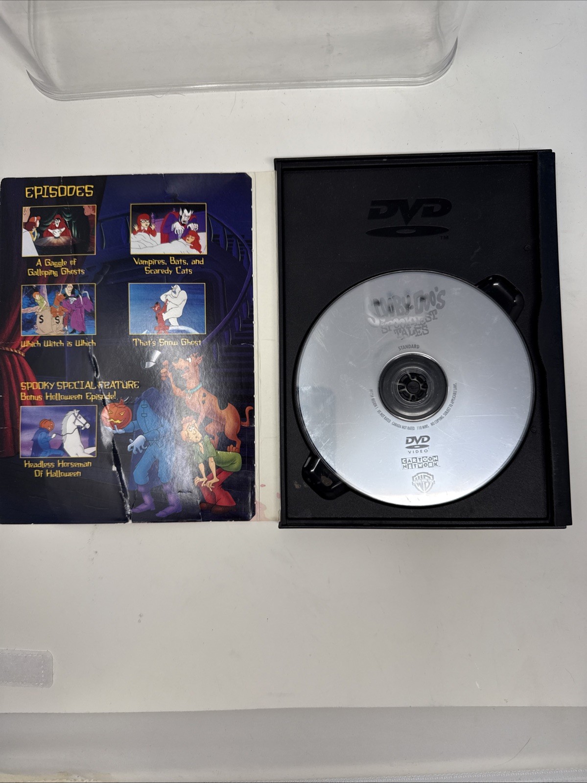 Scooby-Doo’s Spookiest Tales DVDs Cardboard Case. Cartoon Network