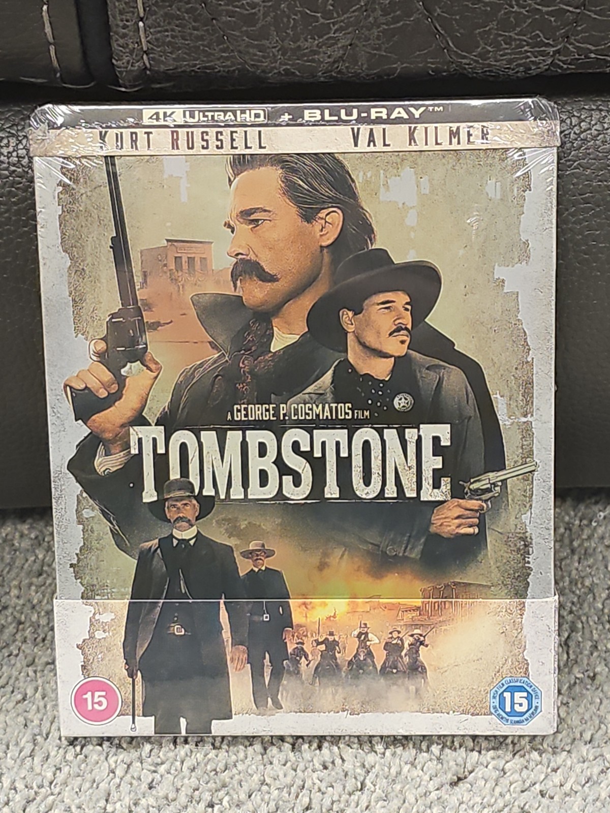 Tombstone Limited Edition Debossed & Embossed Steelbook 4K New Loose Disc Import
