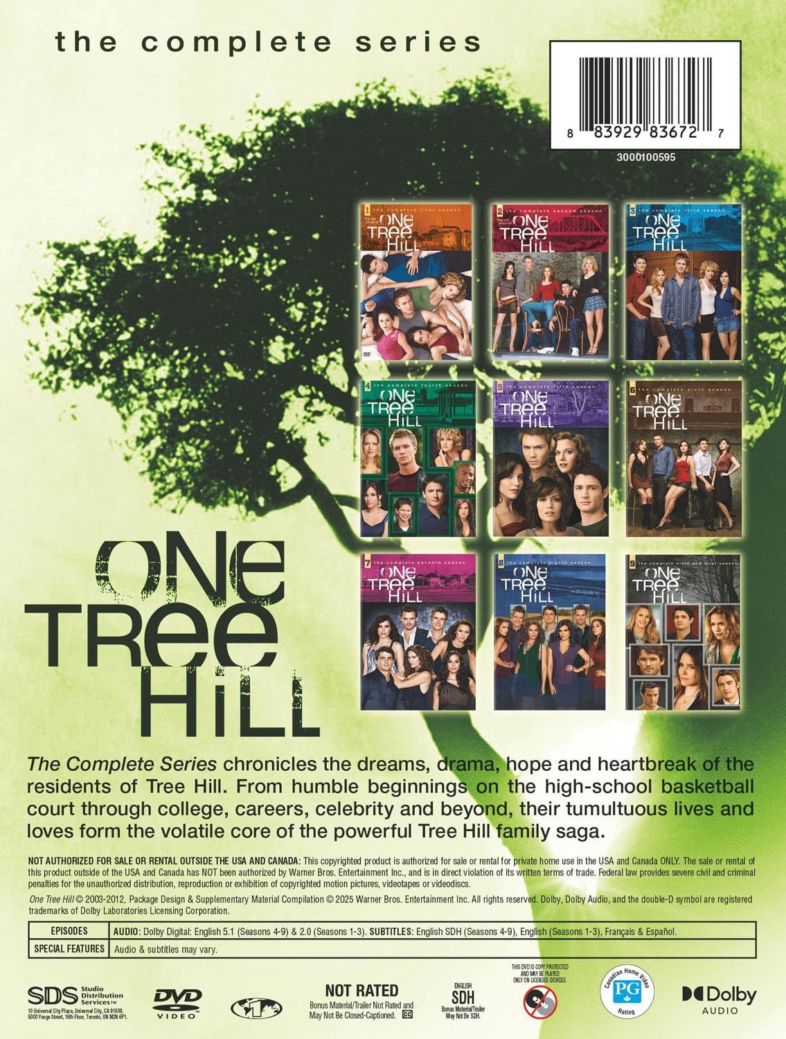 One Tree Hill: The Complete Series (Repackaged/DVD) (DVD) Chad Michael Murray