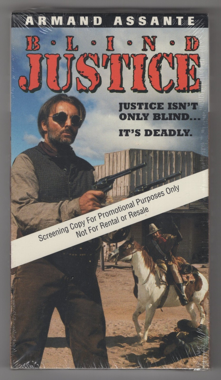 Blind Justice (Rare Factory Sealed VHS Screener) Armand Assante & Jack Black