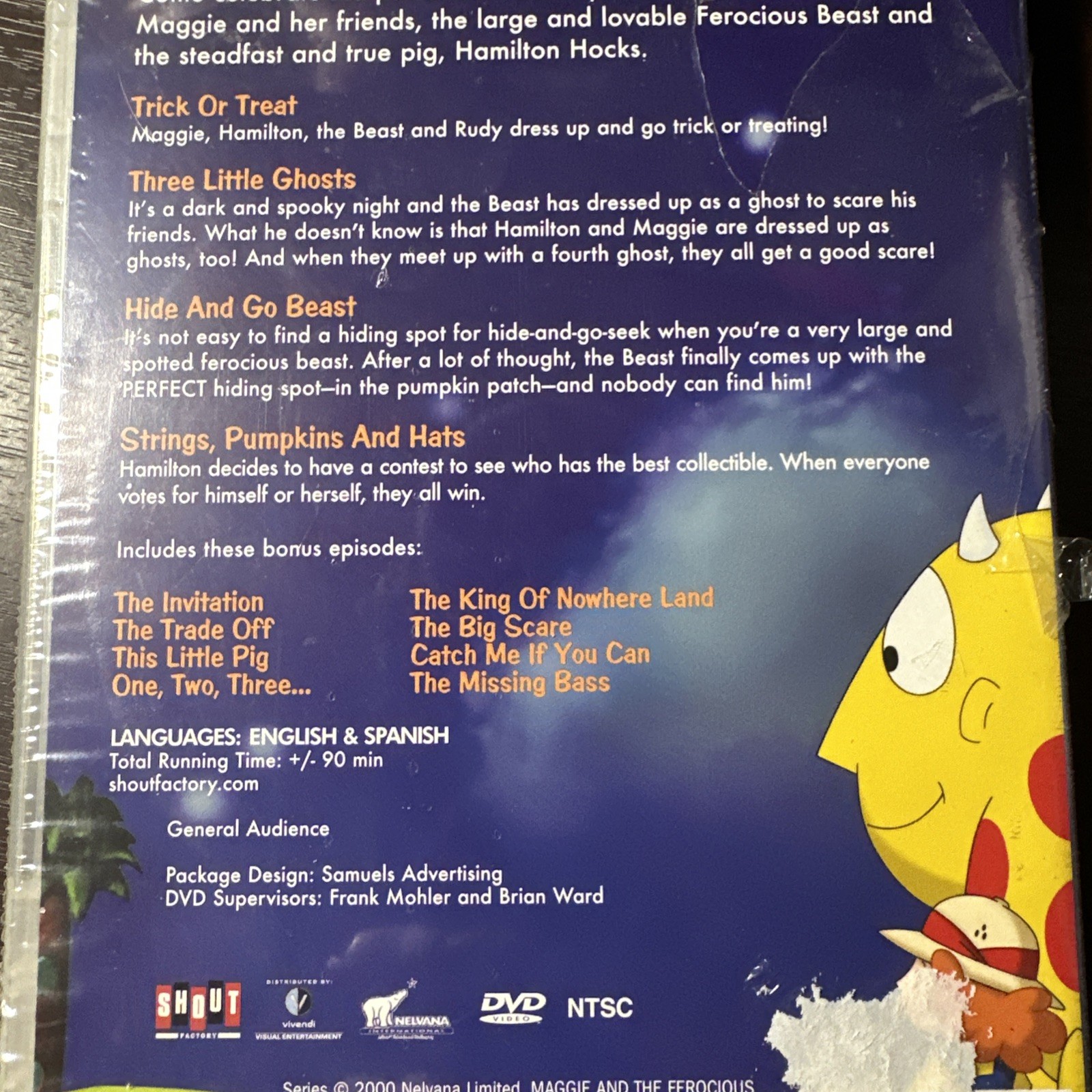 Maggie and the Ferocious Beast: Trick or Treat (DVD) Halloween Children’s Sealed
