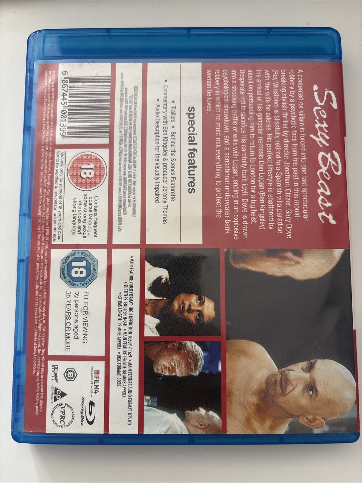 Sexy Beast [Blu-ray] – UK Import Region B – Film4
