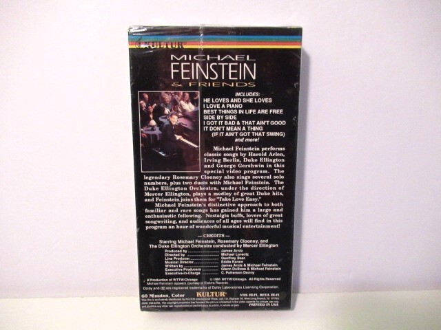 Michael Feinstein & Friends (VHS, 2000)-60 mins-American Song Book-NEW SEALED