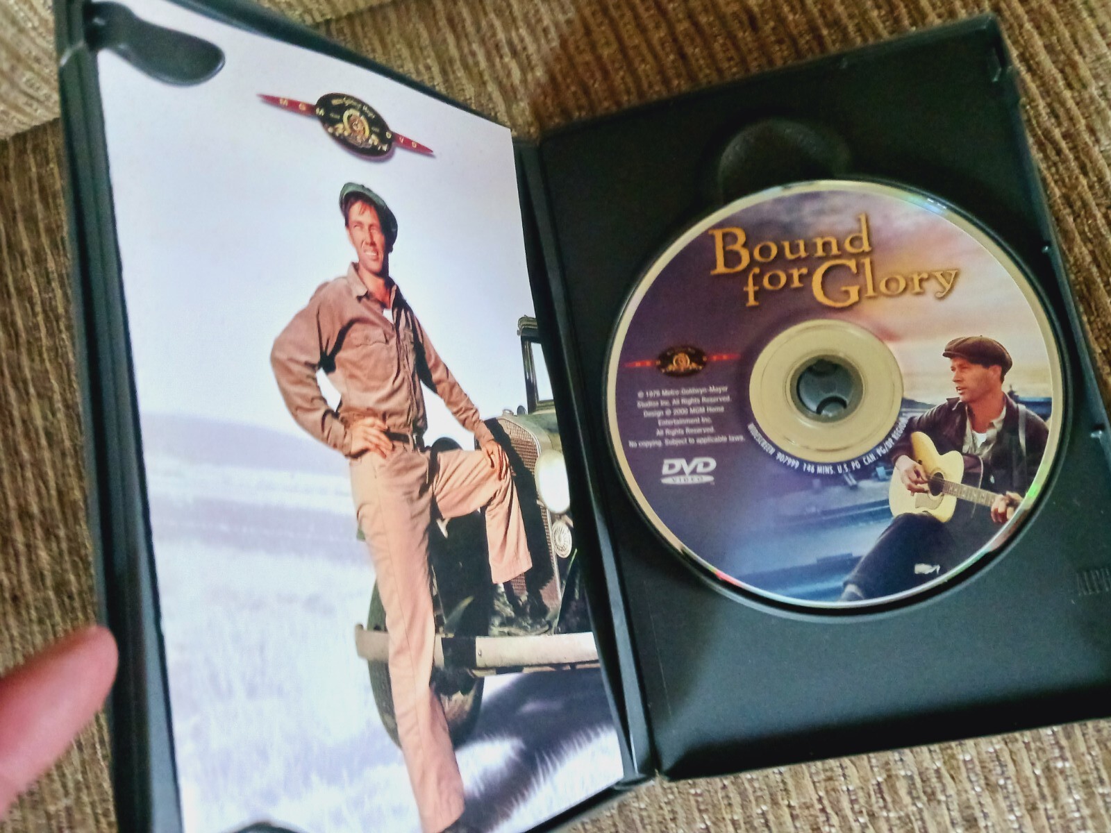 Bound for Glory (DVD, 2000) Includes liner insert! David Carradine! Hal Ashby!