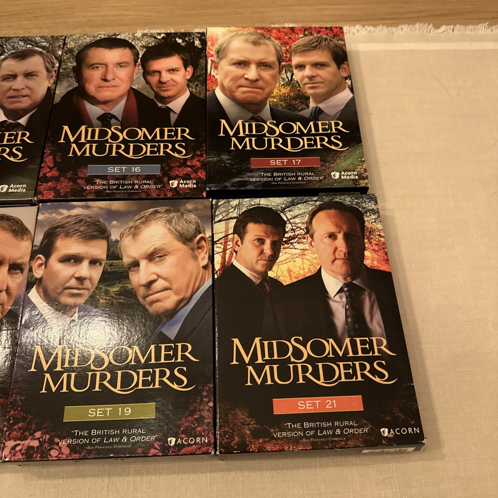 LOT OF 10 Midsomer Murders DVD Box Sets – 1-4, 13, 16-19 And 21
