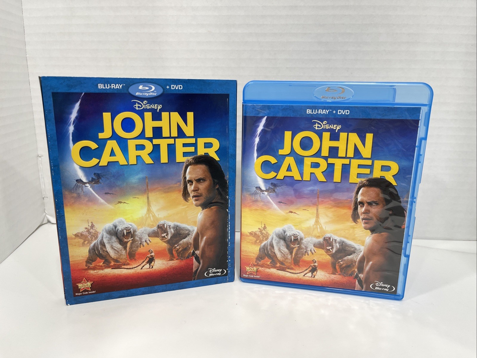 John Carter Blu-ray + DVD Disney Taylor Kitsch W/ Slipcover