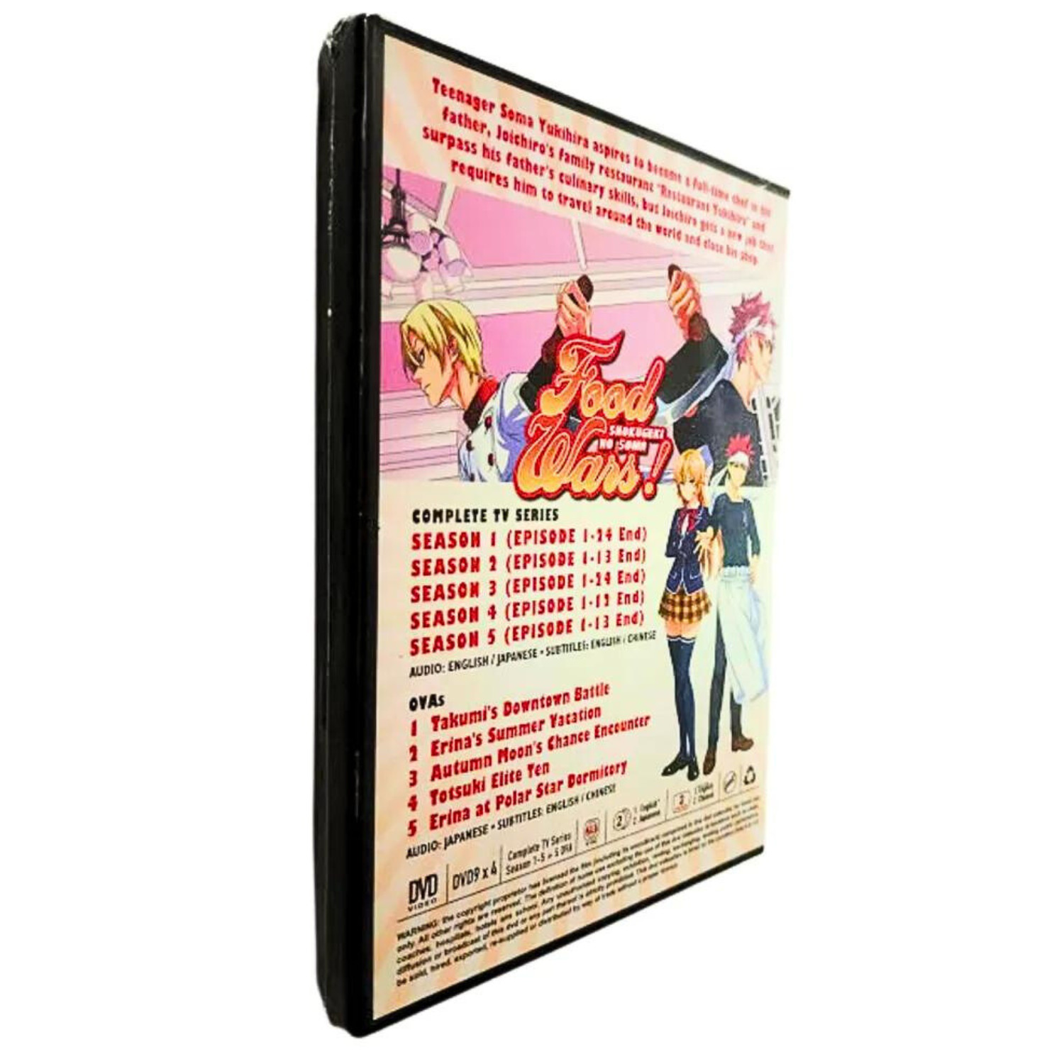 Food Wars Shokugeki No Soma Anime DVD English Dubbed Complete Season 1-5 + 5 OVA