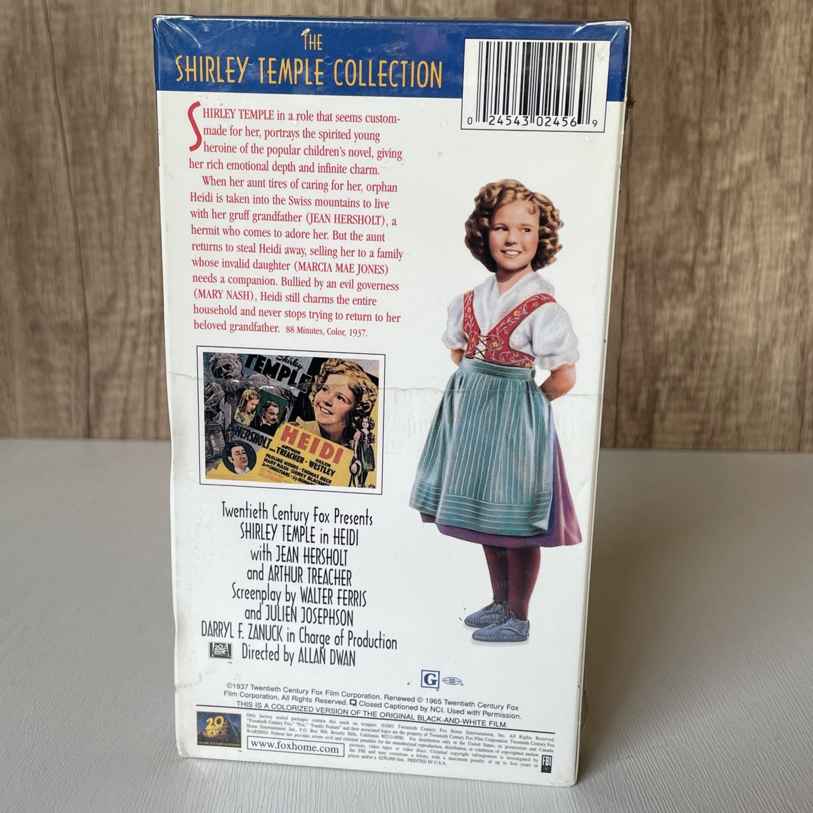 Vintage Shirley Temple Heidi VHS Tape Family Feature New SEALED