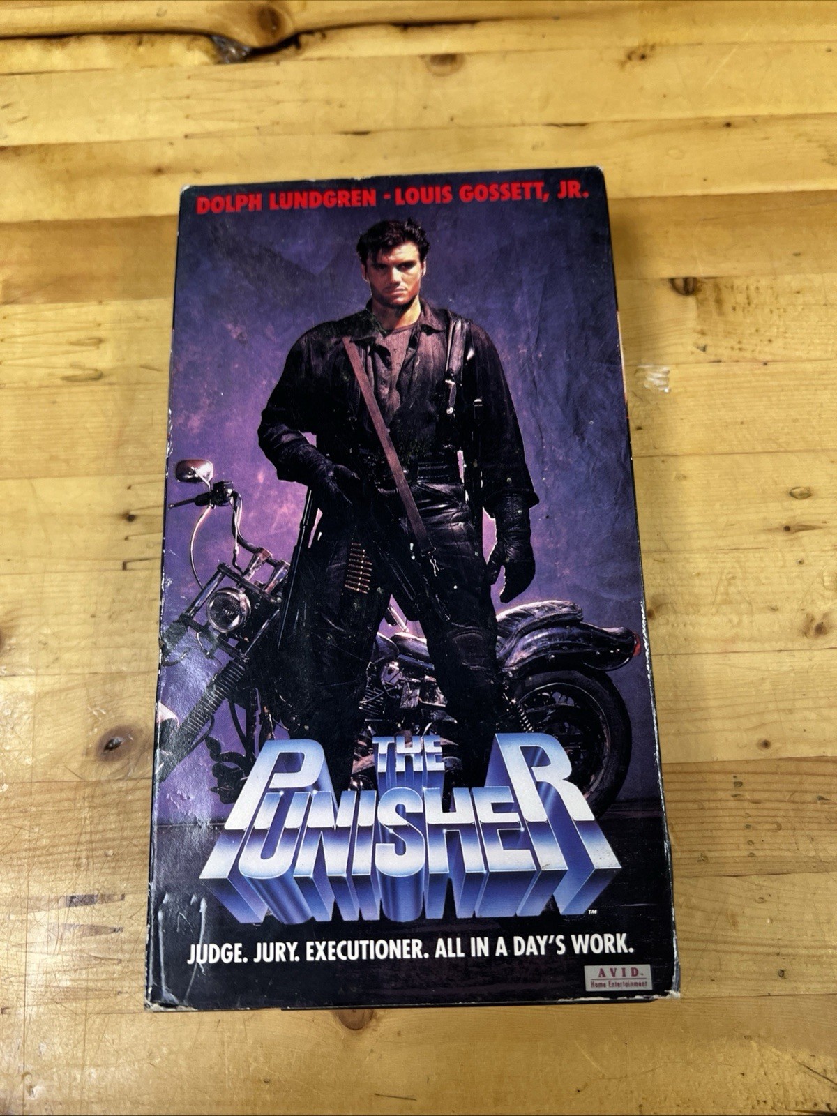 The Punisher VHS Movie 1989 Dolph Lundgren Louis Gossett Jr. Avid Home