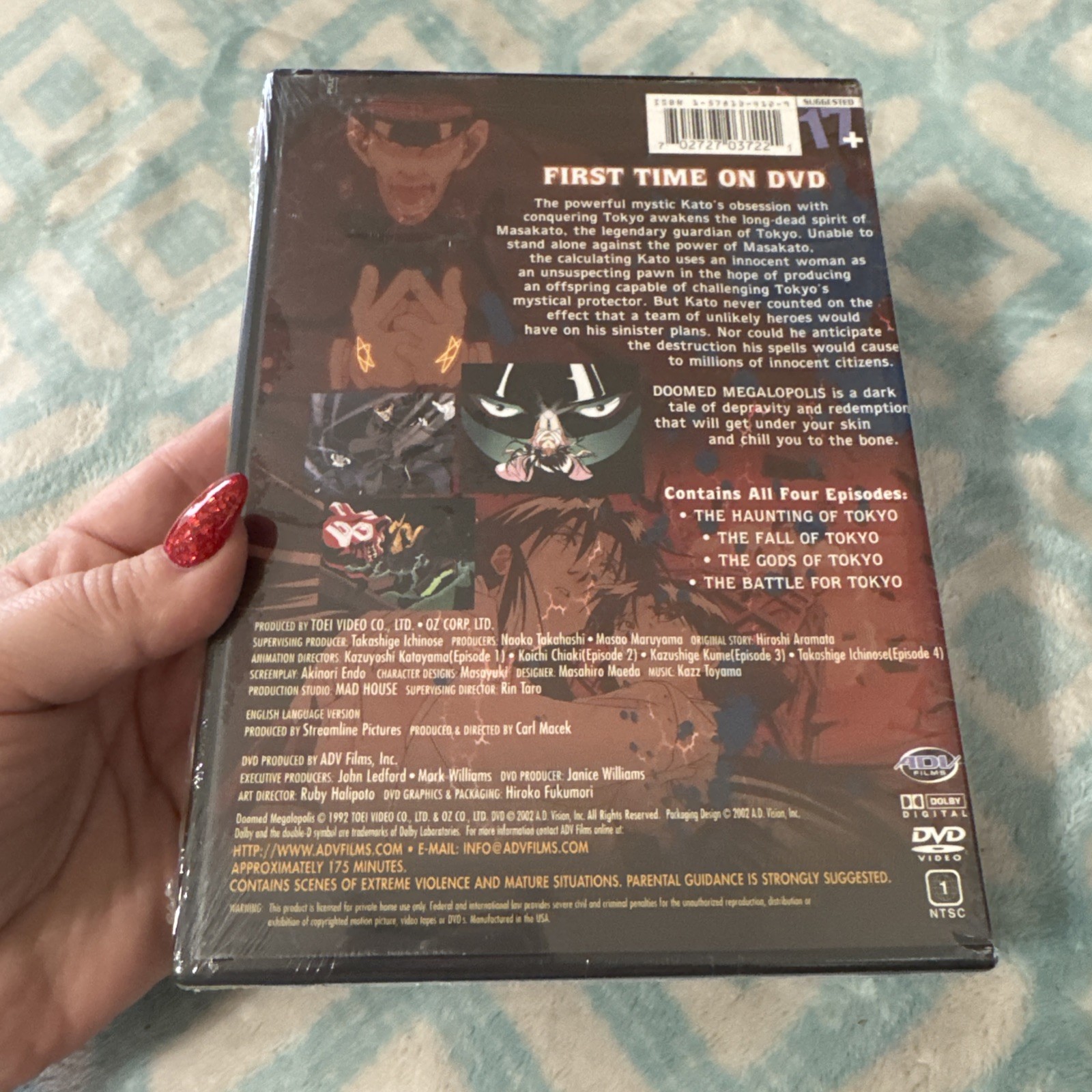 NEW** Doomed Megalopolis (DVD, 2002) Anime Horror Series OVA ADV Films