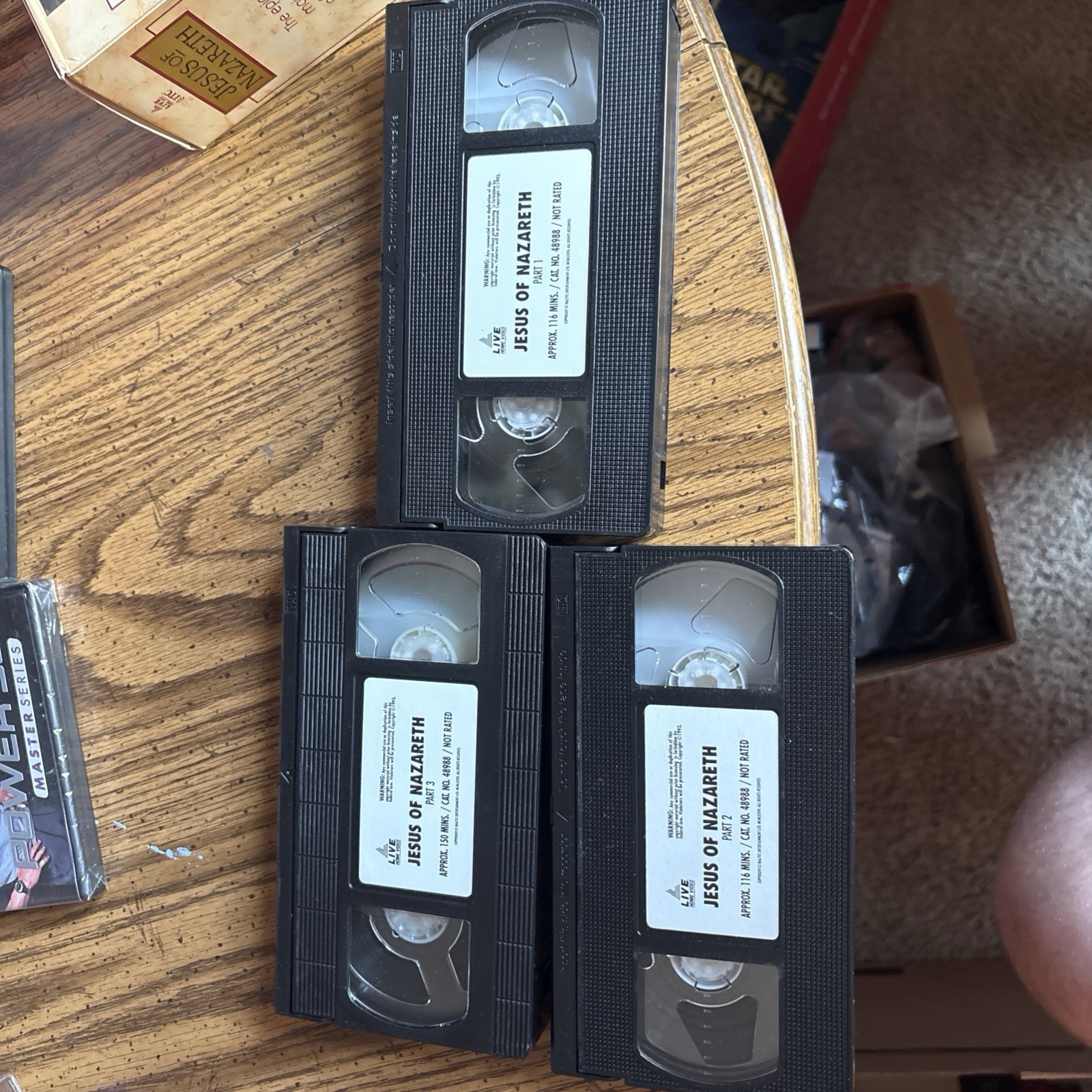 Jesus of Nazareth (VHS, 1999, 3-Tape Set)