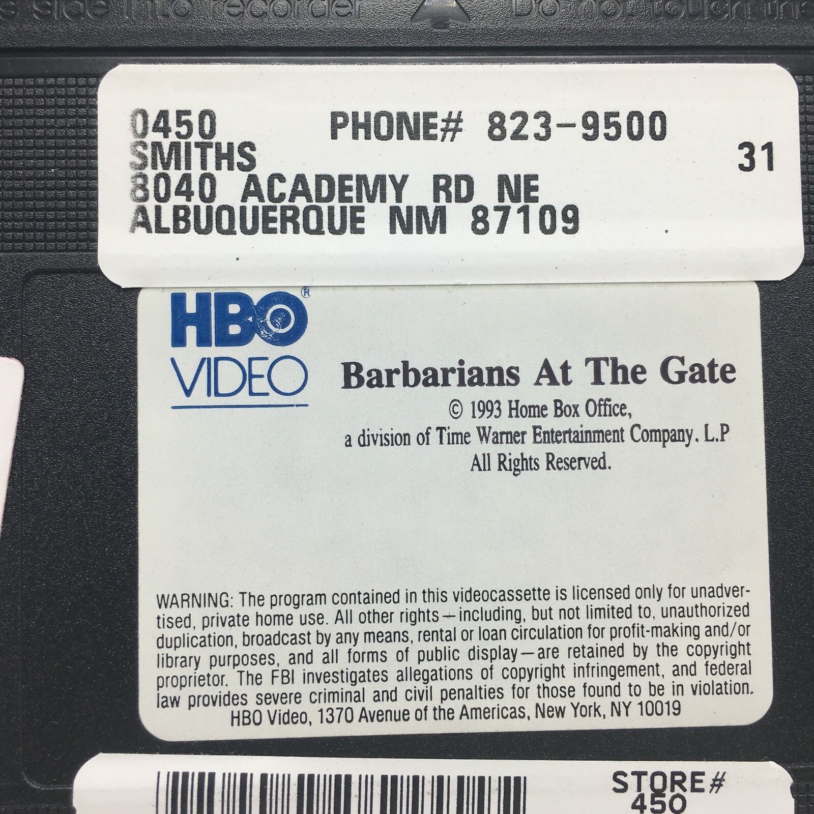 Barbarians at the Gate starring James Garner (VHS, 1993)