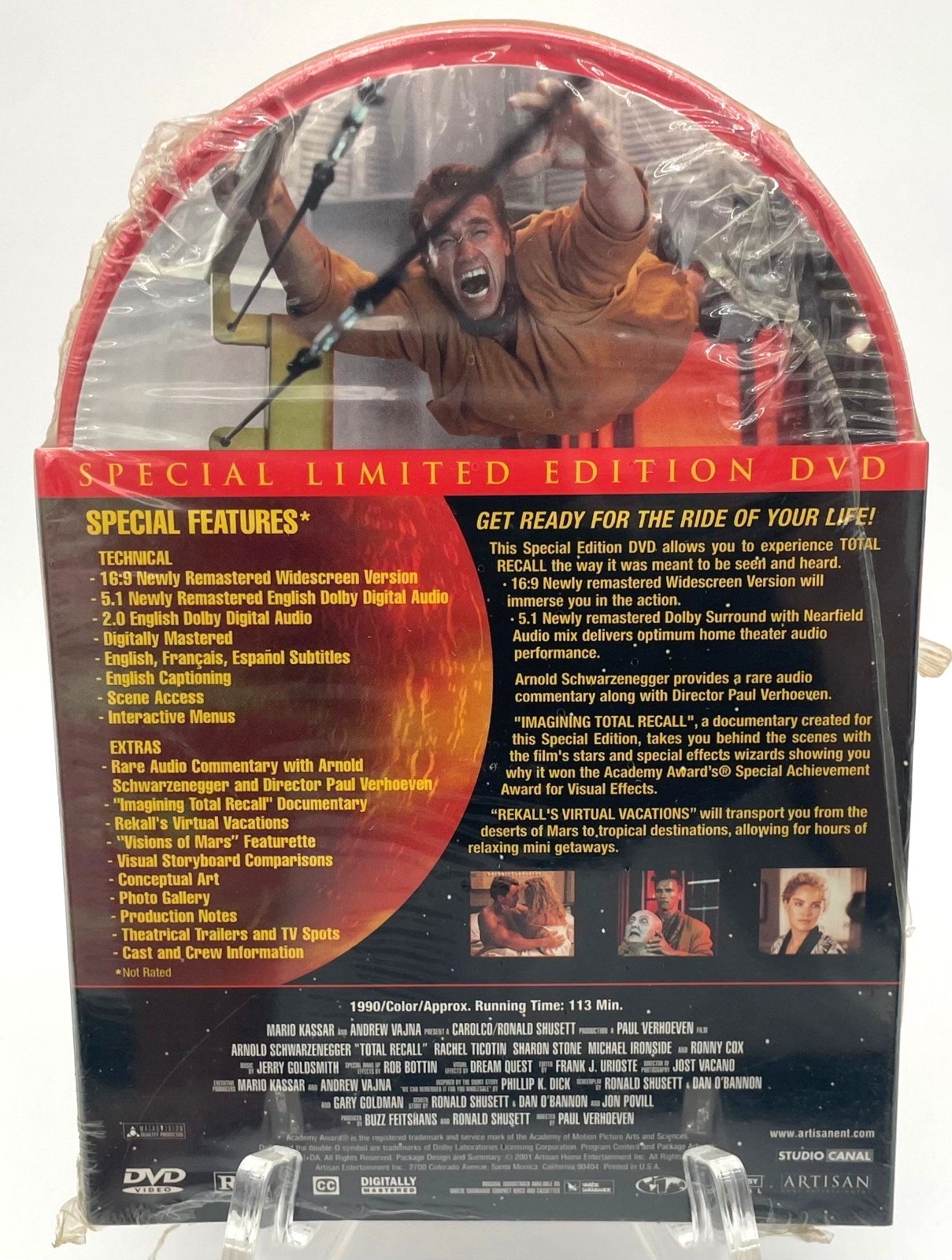 Total Recall DVD (2001) Special Limited Edition Factory SEALED New