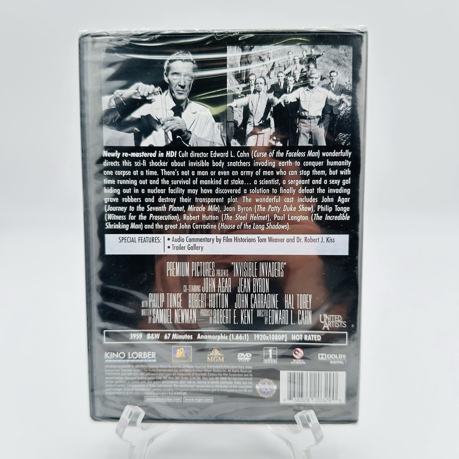 Invisible Invaders, Good DVD, John Agar,John Carradine, Edward L. Cahn New