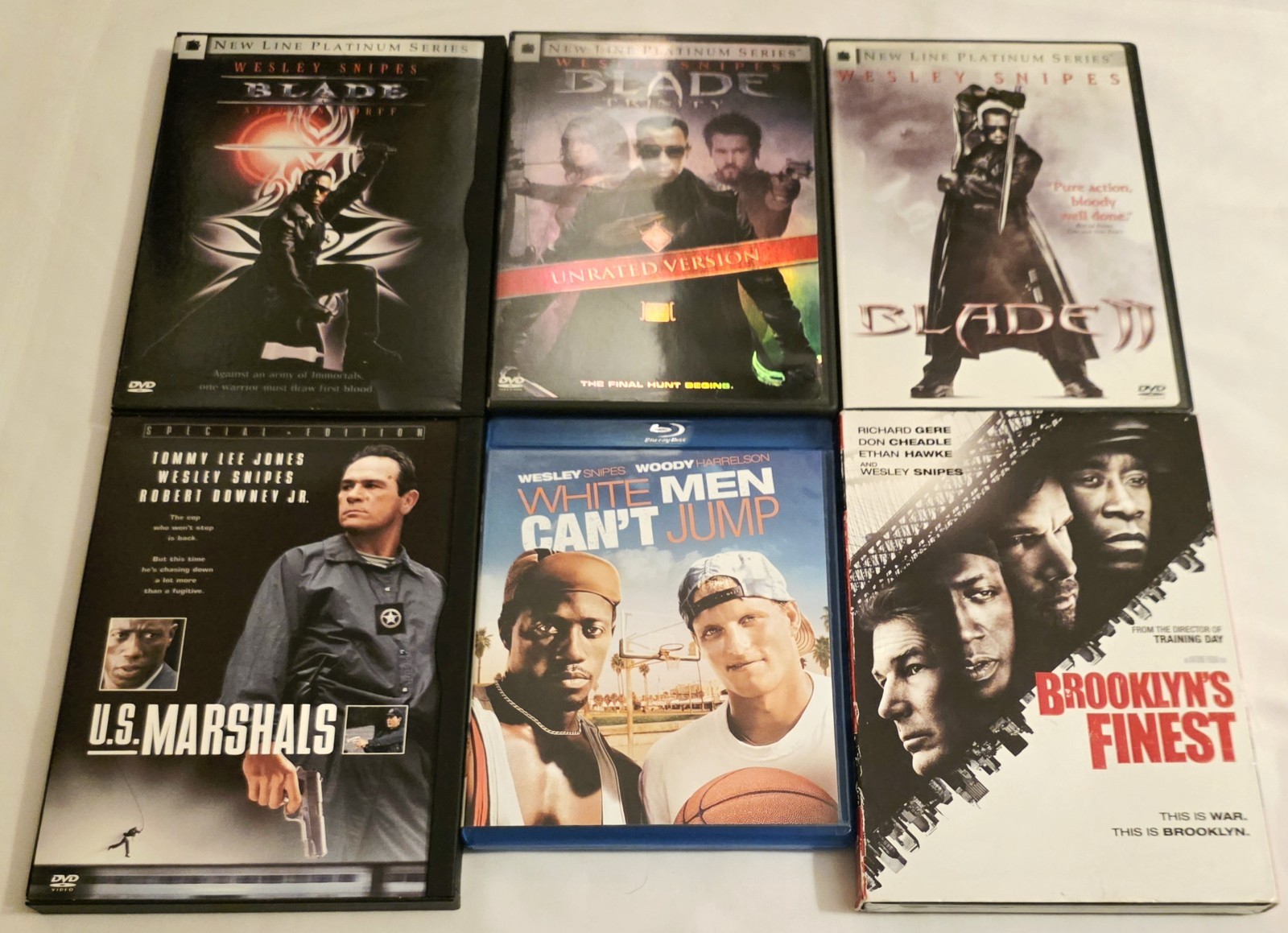 White Men Can’t Jump Blu-ray, Blade 1-3, US Marshalls & Brooklyn’s Finest DVD