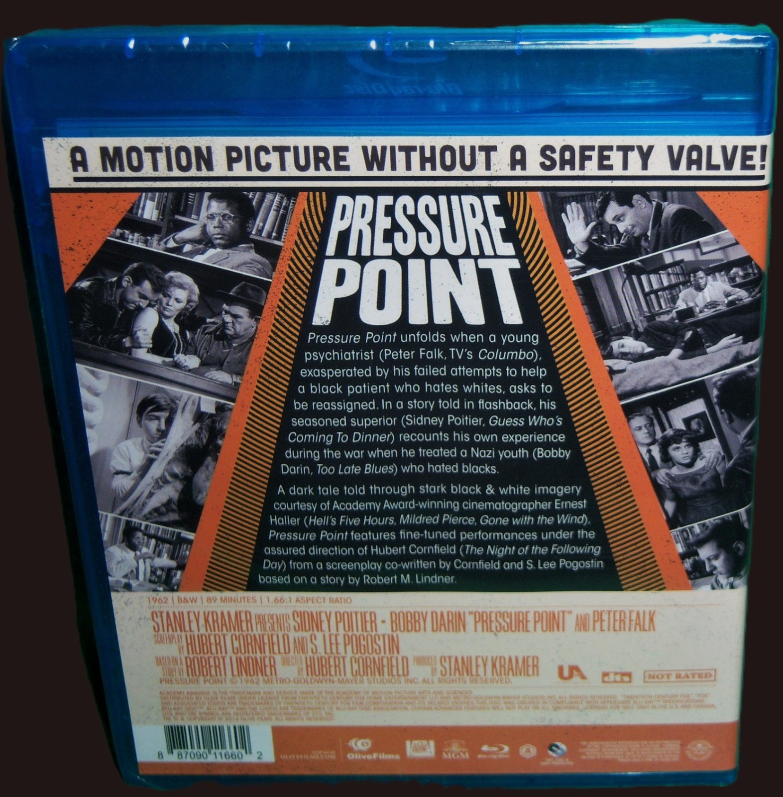 NEW RARE OOP OLIVE FILMS SIDNEY POITIER PETER FALK PRESSURE POINT BLU RAY 1962