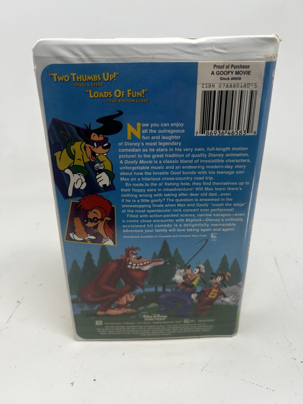 A Goofy Movie (1995) VHS – Walt Disney Pictures – White Clamshell –