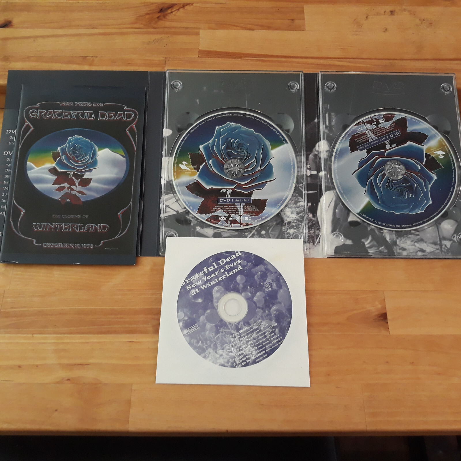 Grateful Dead The Closing Of Winterland New Years Eve 12/31/78 2 DVD + rare cd