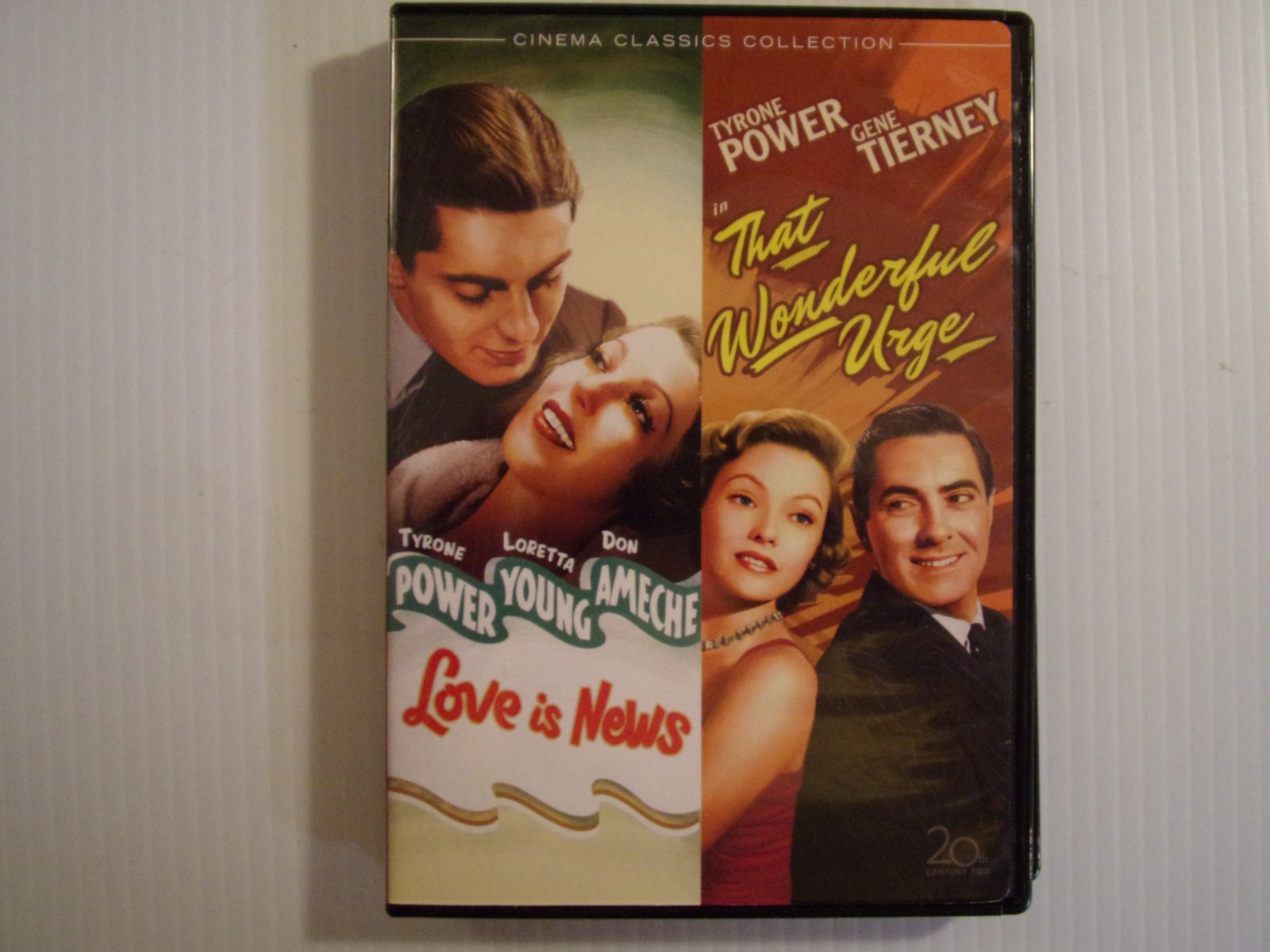 Love is News- 1937/ That Wonderful Urge- 1948 (DVD, 2 FILM, SC) TYRONE POWER