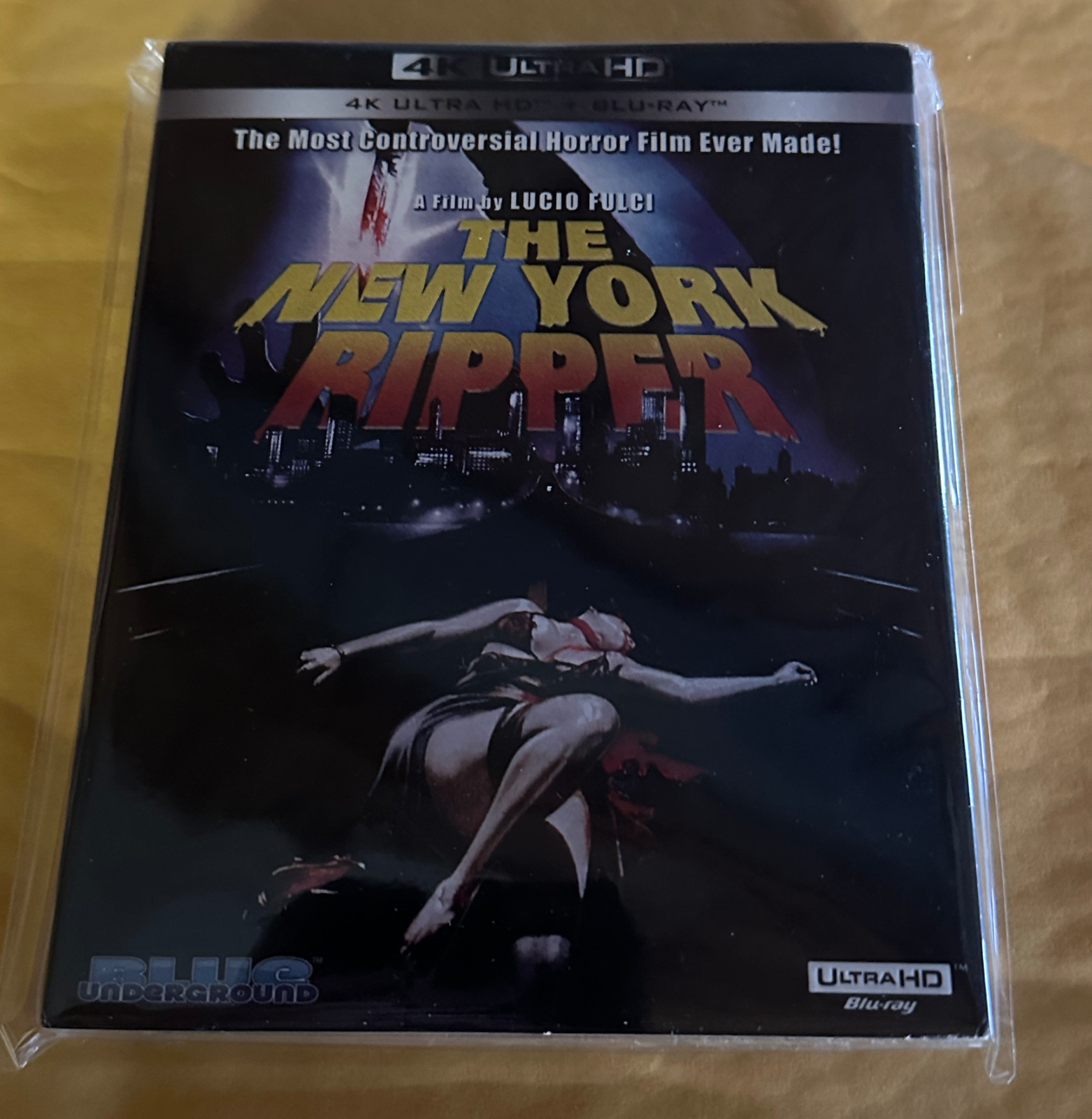 The New York Ripper 4K NEW w/ Slipcover OOP RARE Blue Underground Fulci