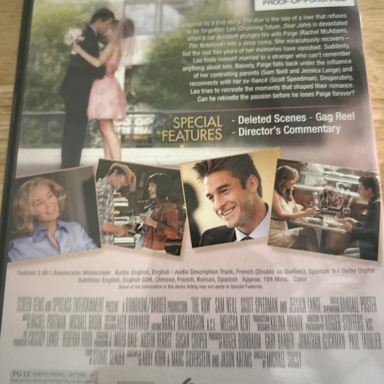 The Vow (DVD, 2012, Widescreen ) New Factory Sealed