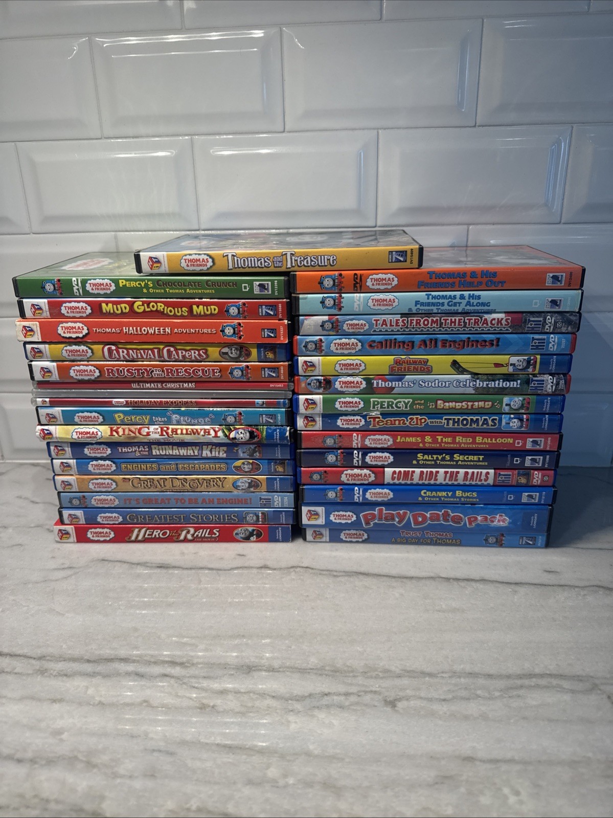 Thomas The Train & Friends DVD Lot of 31 Christmas Halloween Movies Preschool