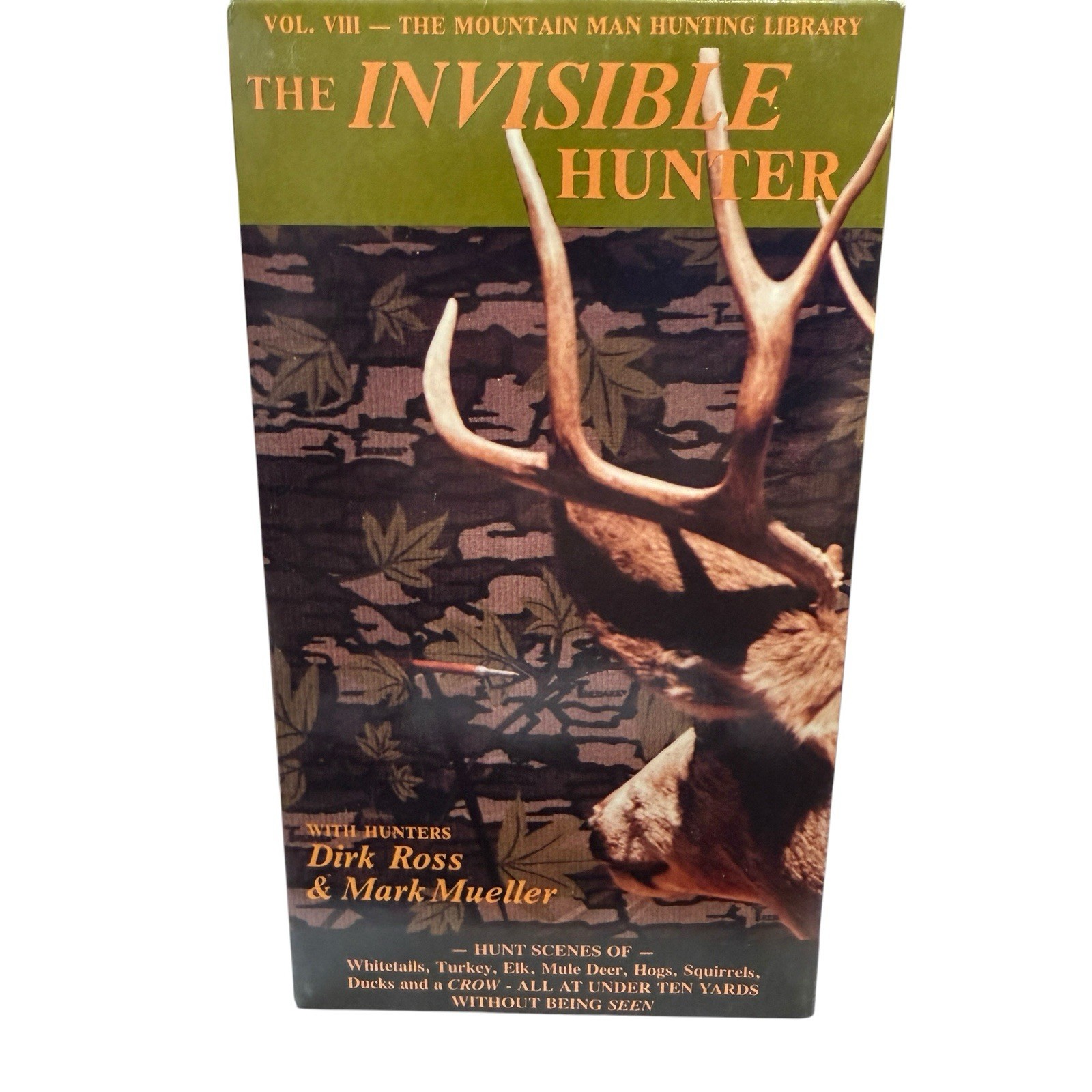 VHS The Invisible Hunter Volume VIII 8 Vintage 1991 Mountain Man 45 Minutes OOP