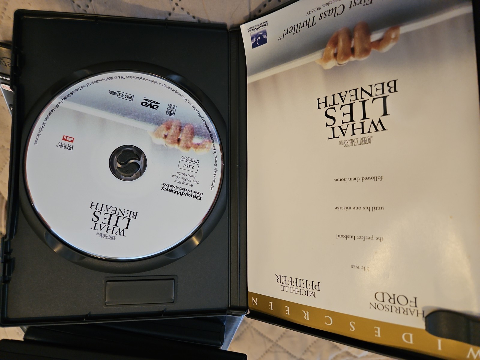 What Lies Beneath (DVD, 2000) W Insert