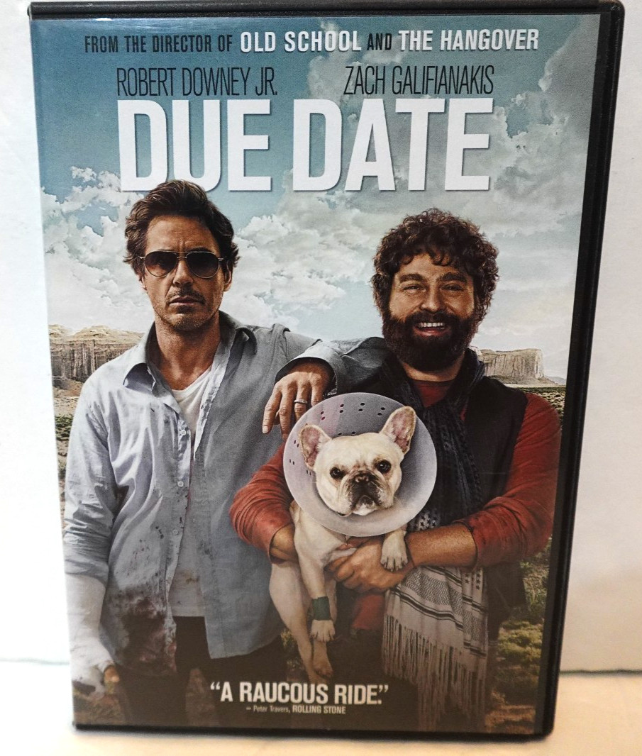 Due Date (DVD) (comedy movie, Robert Downey Jr/Zach Galifianakis)