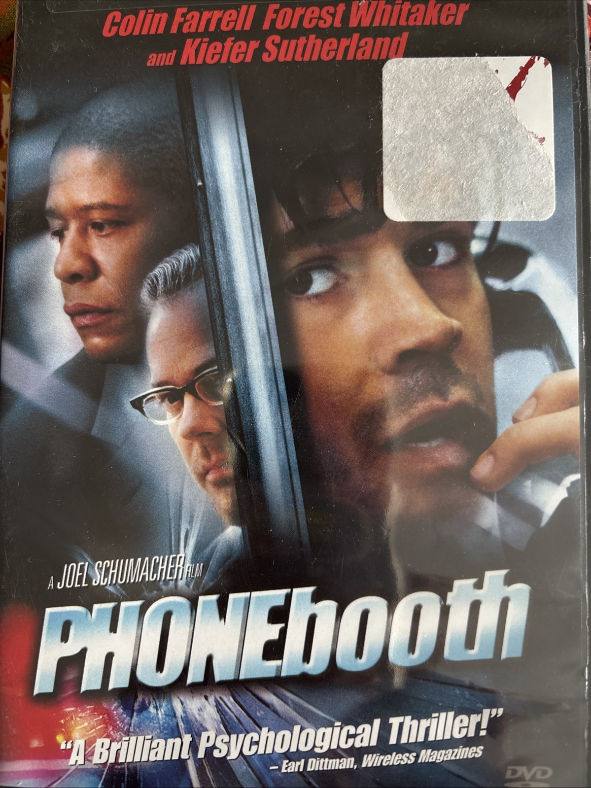 Phone Booth (DVD, 2002) Widescreen. Colin Farrell And Forest Whitaker Kiefer Sun