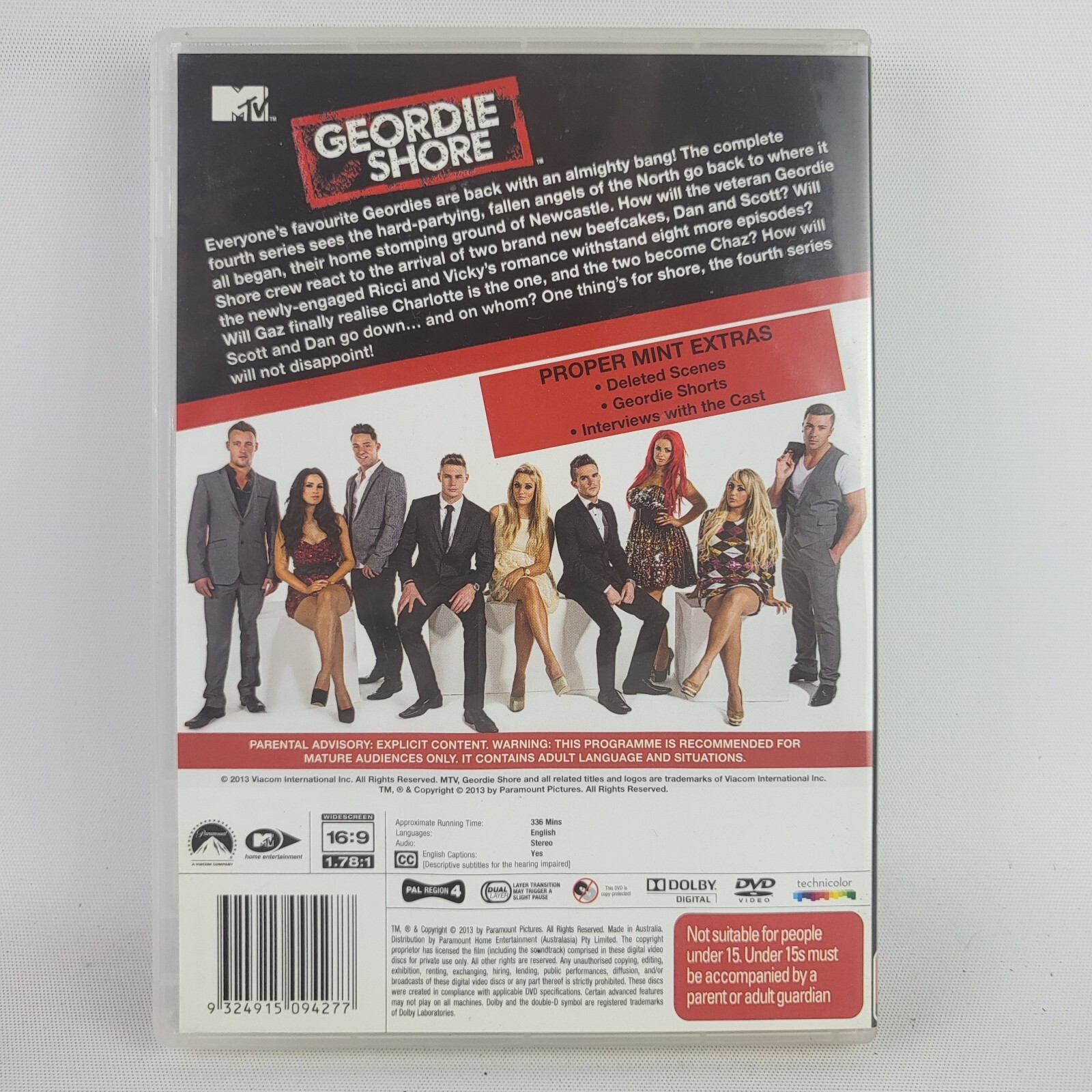 Geordie Shore – Complete Fourth Series Region 4 DVD 2013