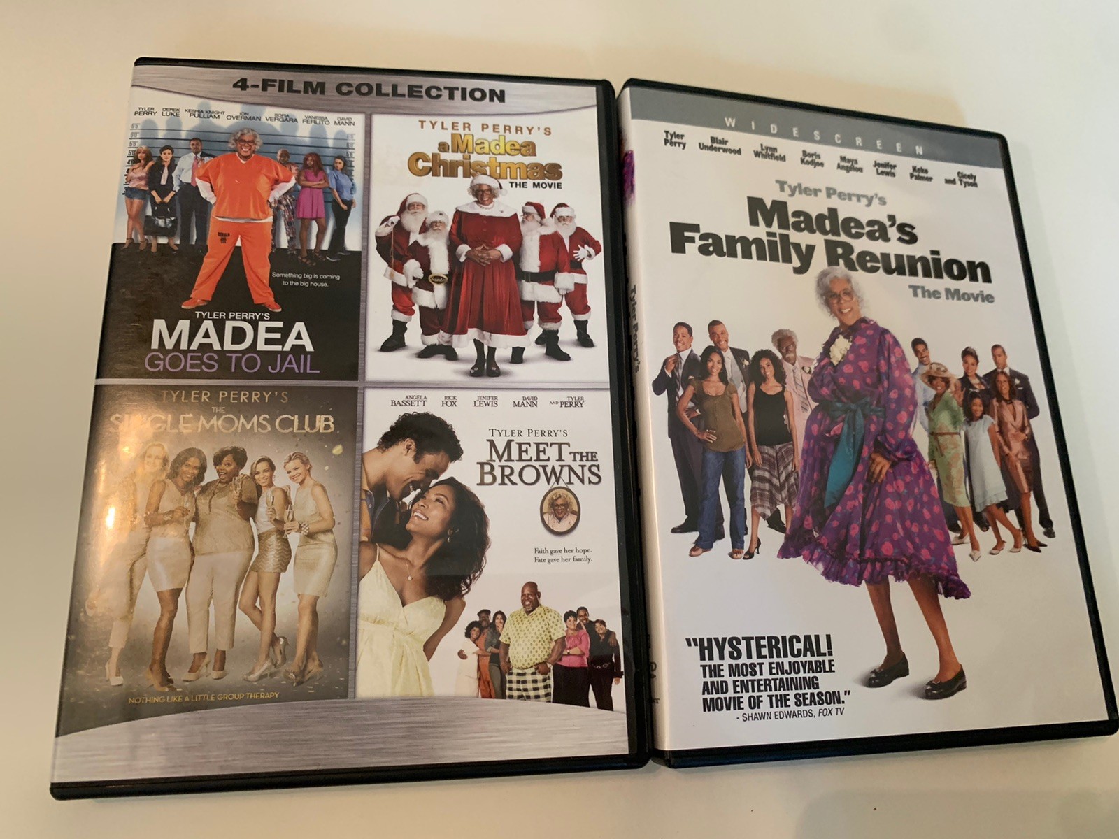 Tyler Perry Madeas 4 Film Collection & Madea’s Family Reunion Comedy DVD Duo LN