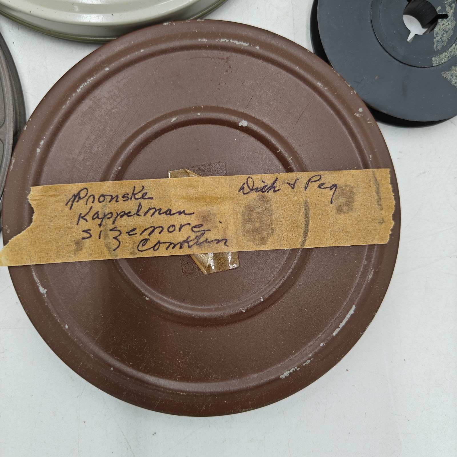 VTG Lot of 7 Film Reels Video Recorded – Unknown contents or origin – Treasure!