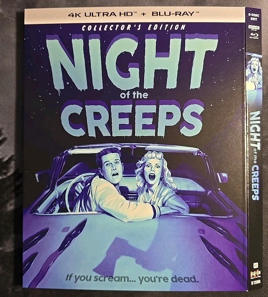 Night of the Creeps Collectors Scream Factory 4K Ultra HD Blu-ray SLIPCOVER ONLY