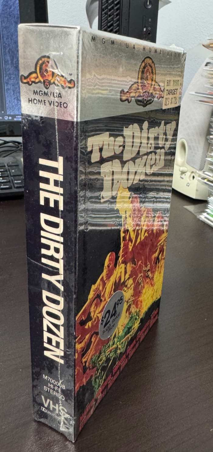 THE DIRTY DOZEN – VHS 1967 SEALED EXCELLENT RARE MGM Home Video