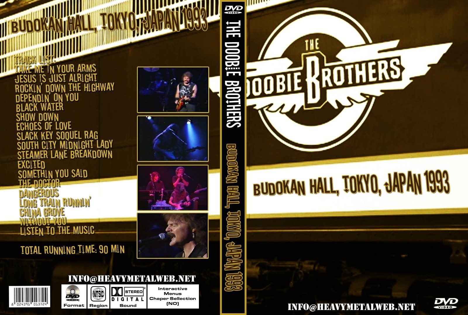 The Doobie Brothers Live At Budokan Hall 10-9-1993 Concert DVD Free Shipping