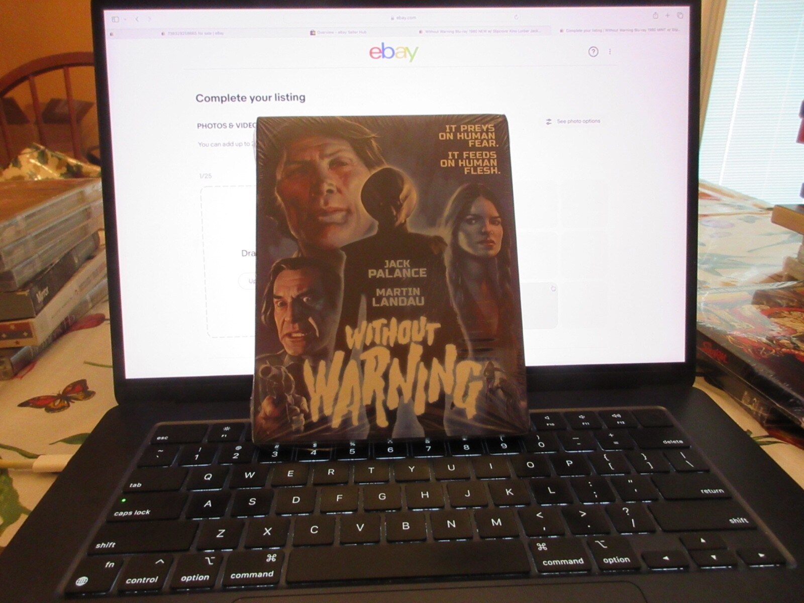 Without Warning Blu-ray 1980 MINT w/ Slipcover Kino Lorber Jack Palance