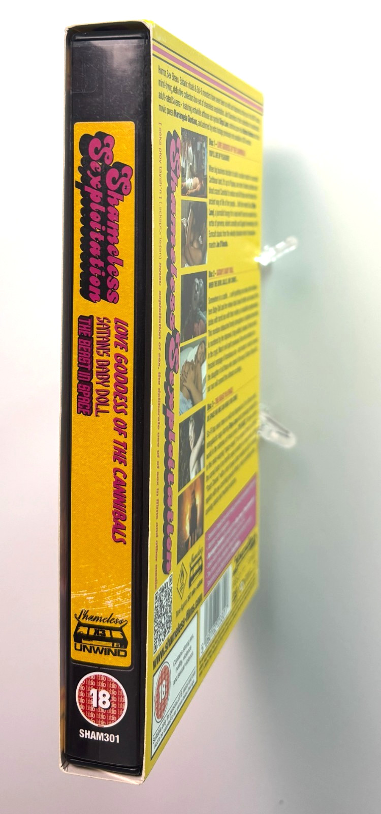 SHAMELESS SEXPLOITATION TRIPLE SINEMA BILL (1978) DVD Set SHAMELESS Cult OOP