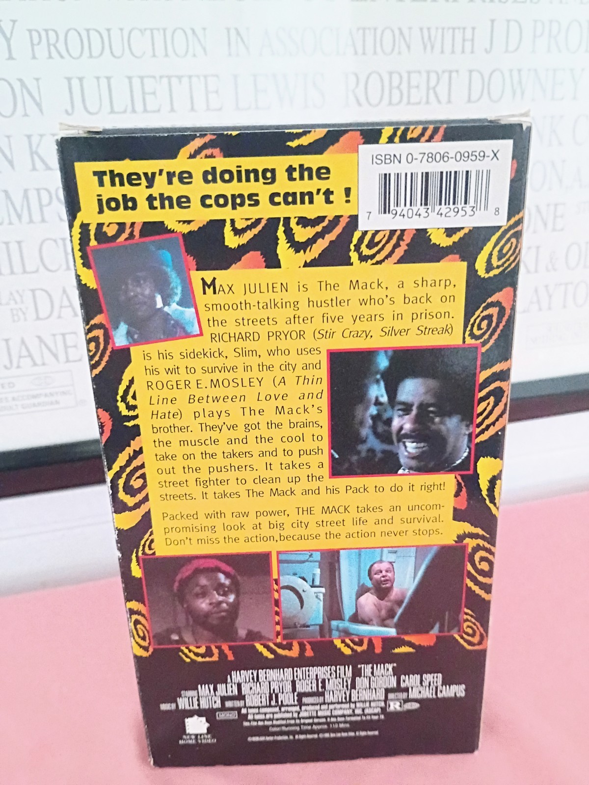 The Mack VHS 1985 Max Julien Richard Pryor Roger Mosley Movie Film Tape