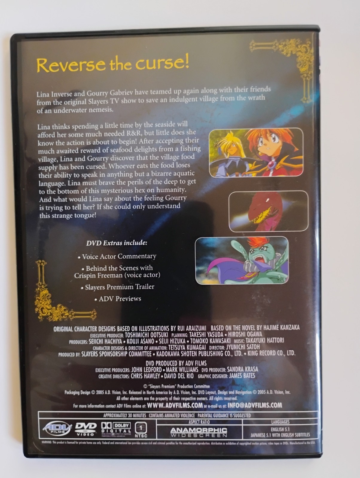 Slayers Movie Box Set Collection – All 5 DVD Anime Movies – ADV Films