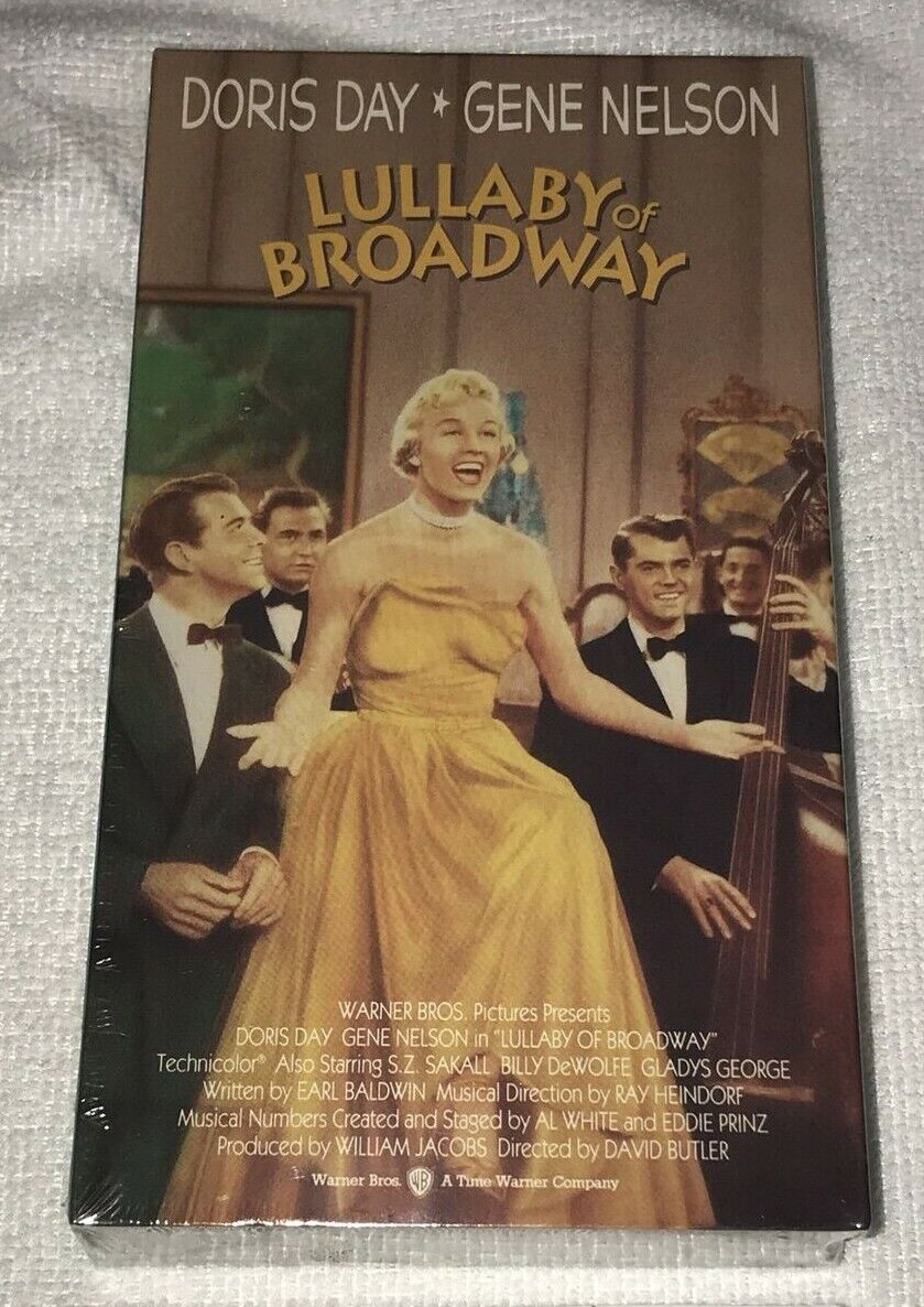 Lullaby Of Broadway VHS 1992 Doris Day Gene Nelson Musical Film Sealed NEW